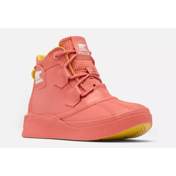 NEW SOREL Out N About IV Splashy Size W6.5 Coral/Sea Salt - Picture 2 of 5